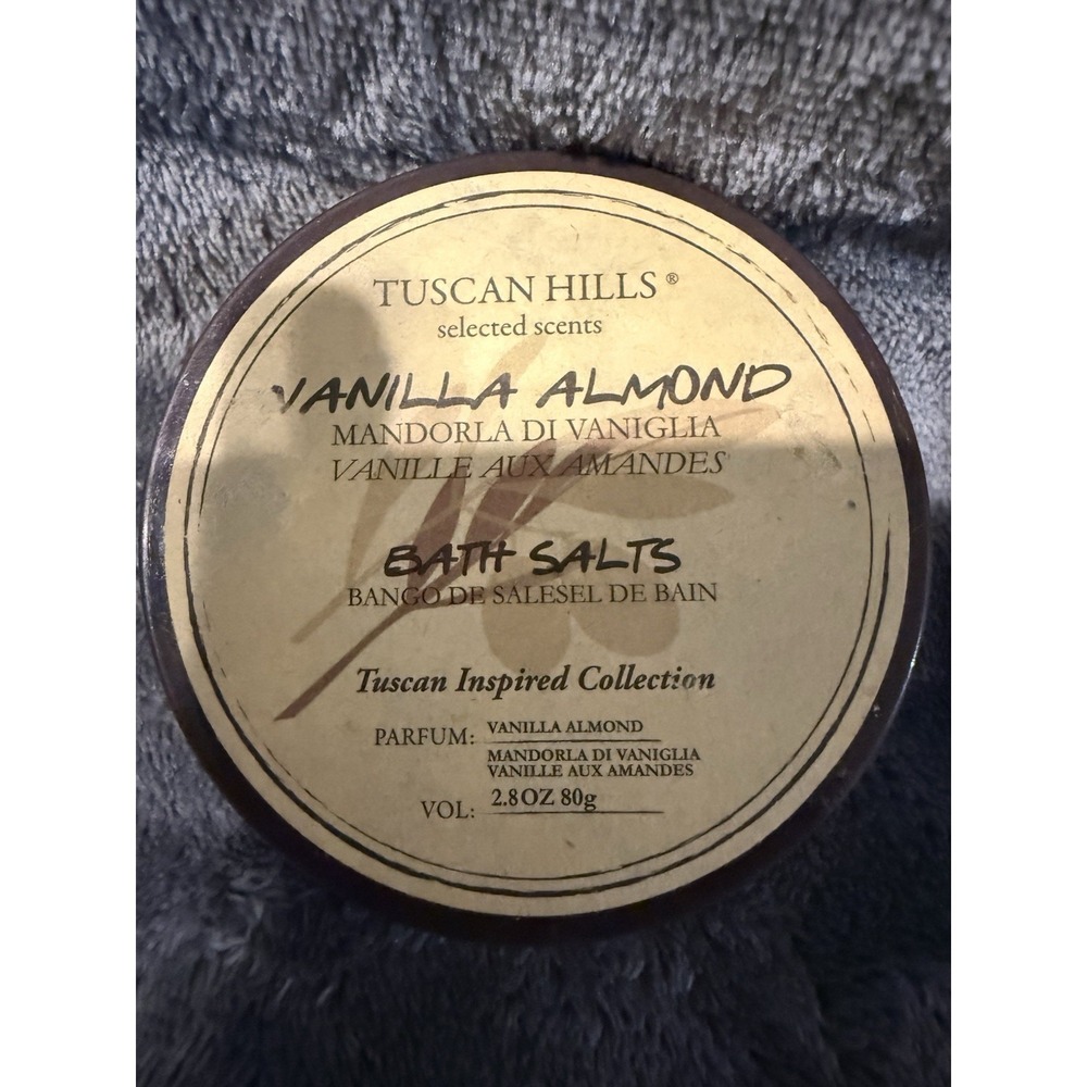 Tuscan Hills~Vanilla Almond~Bath Salt 2. 8 oz ~Tuscan Inspired Collection